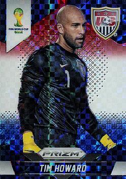 2014 Panini Prizm FIFA World Cup Brazil - Prizms Red, White and Blue Power Plaid #66 Tim Howard Front