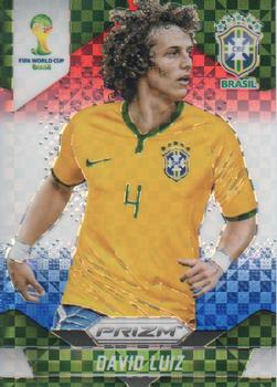 2014 Panini Prizm FIFA World Cup Brazil - Prizms Red, White and Blue Power Plaid #106 David Luiz Front