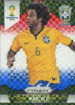 2014 Panini Prizm FIFA World Cup Brazil - Prizms Red, White and Blue Power Plaid #107 Marcelo Front