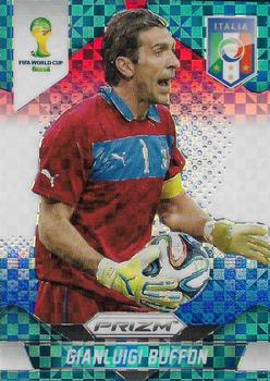 2014 Panini Prizm FIFA World Cup Brazil - Prizms Red, White and Blue Power Plaid #123 Gianluigi Buffon Front