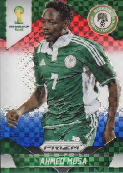 2014 Panini Prizm FIFA World Cup Brazil - Prizms Red, White and Blue Power Plaid #154 Ahmed Musa Front