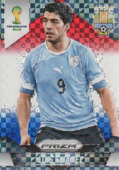 2014 Panini Prizm FIFA World Cup Brazil - Prizms Red, White and Blue Power Plaid #194 Luis Suarez Front