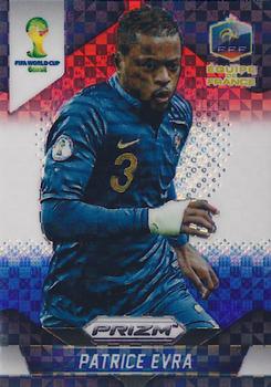 2014 Panini Prizm FIFA World Cup Brazil - Prizms Red, White and Blue Power Plaid #77 Patrice Evra Front