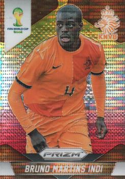 2014 Panini Prizm FIFA World Cup Brazil - Prizms Yellow and Red Pulsar #28 Bruno Martins Indi Front