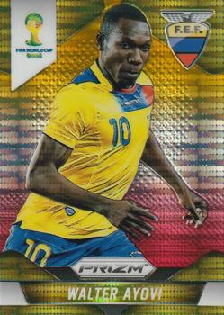 2014 Panini Prizm FIFA World Cup Brazil - Prizms Yellow and Red Pulsar #65 Walter Ayovi Front
