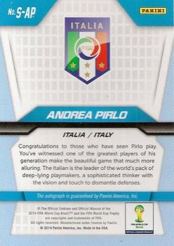 2014 Panini Prizm FIFA World Cup Brazil - Signatures #S-AP Andrea Pirlo Back