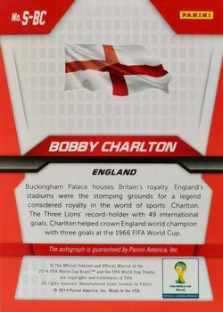 2014 Panini Prizm FIFA World Cup Brazil - Signatures #S-BC Bobby Charlton Back