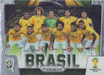 2014 Panini Prizm FIFA World Cup Brazil - Team Photos #6 Brasil Front