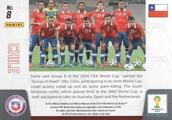 2014 Panini Prizm FIFA World Cup Brazil - Team Photos #8 Chile Back