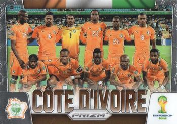 2014 Panini Prizm FIFA World Cup Brazil - Team Photos #11 Cote d'Ivoire Front