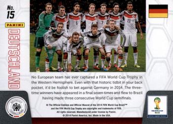 2014 Panini Prizm FIFA World Cup Brazil - Team Photos #15 Deutschland Back