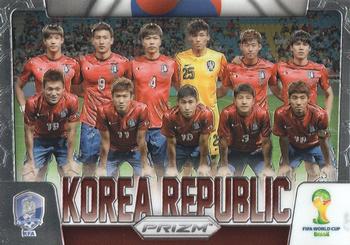 2014 Panini Prizm FIFA World Cup Brazil - Team Photos #24 Korea Republic Front