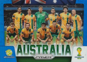 2014 Panini Prizm FIFA World Cup Brazil - Team Photos Prizms Blue #3 Australia Front