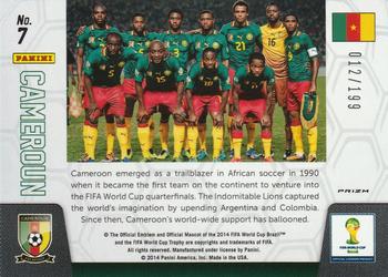 2014 Panini Prizm FIFA World Cup Brazil - Team Photos Prizms Blue #7 Cameroun Back