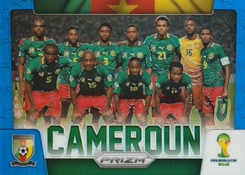 2014 Panini Prizm FIFA World Cup Brazil - Team Photos Prizms Blue #7 Cameroun Front