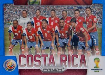 2014 Panini Prizm FIFA World Cup Brazil - Team Photos Prizms Blue #10 Costa Rica Front