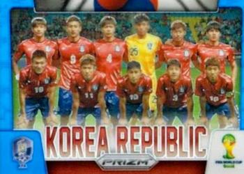 2014 Panini Prizm FIFA World Cup Brazil - Team Photos Prizms Blue #24 Korea Republic Front