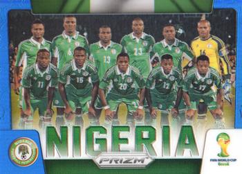 2014 Panini Prizm FIFA World Cup Brazil - Team Photos Prizms Blue #26 Nigeria Front