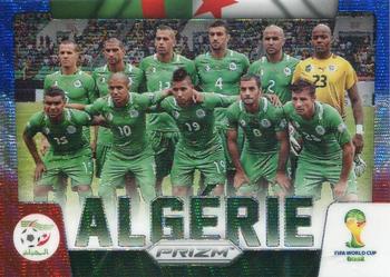 2014 Panini Prizm FIFA World Cup Brazil - Team Photos Prizms Blue and Red Blue Wave #1 Algerie Front