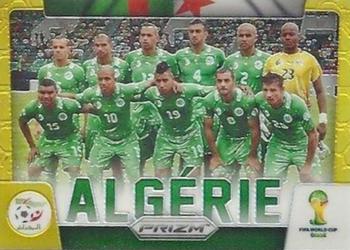 2014 Panini Prizm FIFA World Cup Brazil - Team Photos Prizms Gold #1 Algerie Front