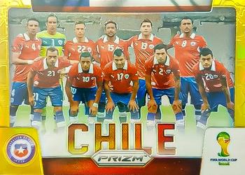 2014 Panini Prizm FIFA World Cup Brazil - Team Photos Prizms Gold #8 Chile Front