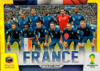 2014 Panini Prizm FIFA World Cup Brazil - Team Photos Prizms Gold #14 France Front