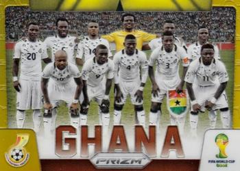 2014 Panini Prizm FIFA World Cup Brazil - Team Photos Prizms Gold #16 Ghana Front