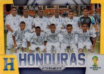2014 Panini Prizm FIFA World Cup Brazil - Team Photos Prizms Gold #19 Honduras Front