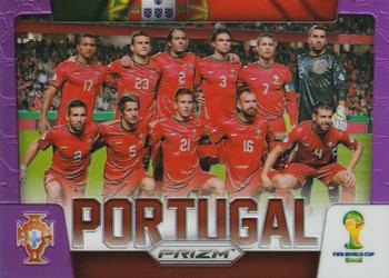 2014 Panini Prizm FIFA World Cup Brazil - Team Photos Prizms Purple #27 Portugal Front