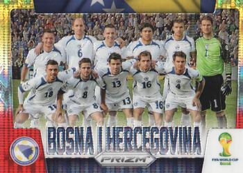 2014 Panini Prizm FIFA World Cup Brazil - Team Photos Prizms Yellow and Red Pulsar #5 Bosna i Hercegovina Front