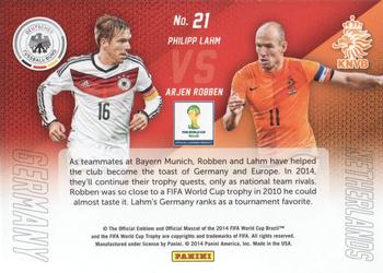 2014 Panini Prizm FIFA World Cup Brazil - World Cup Matchups #21 Arjen Robben / Philipp Lahm Back