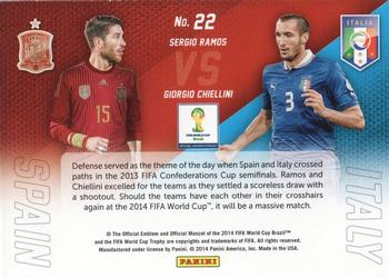 2014 Panini Prizm FIFA World Cup Brazil - World Cup Matchups #22 Giorgio Chiellini / Sergio Ramos Back