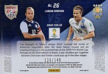 2014 Panini Prizm FIFA World Cup Brazil - World Cup Matchups Prizms Red #26 Diego Forlan / Landon Donovan Back
