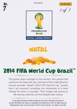 2014 Panini Prizm FIFA World Cup Brazil - World Cup Posters Prizms Black #7 Natal Back