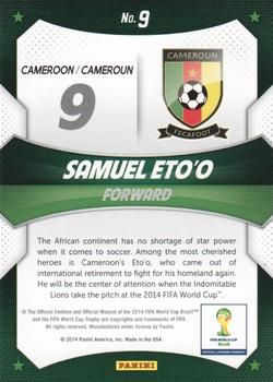 2014 Panini Prizm FIFA World Cup Brazil - World Cup Stars #9 Samuel Eto'o Back