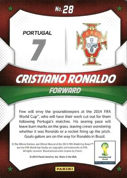 2014 Panini Prizm FIFA World Cup Brazil - World Cup Stars #28 Cristiano Ronaldo Back