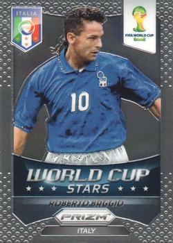 2014 Panini Prizm FIFA World Cup Brazil - World Cup Stars #44 Roberto Baggio Front