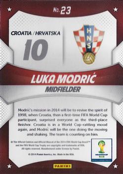 2014 Panini Prizm FIFA World Cup Brazil - World Cup Stars #23 Luka Modric Back