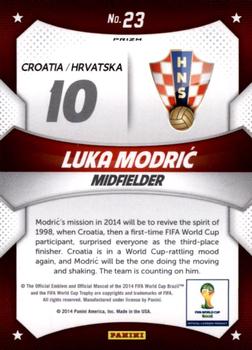 2014 Panini Prizm FIFA World Cup Brazil - World Cup Stars Prizms #23 Luka Modric Back