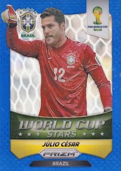 2014 Panini Prizm FIFA World Cup Brazil - World Cup Stars Prizms Blue #6 Julio Cesar Front