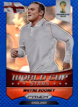 2014 Panini Prizm FIFA World Cup Brazil - World Cup Stars Prizms Blue #14 Wayne Rooney Front