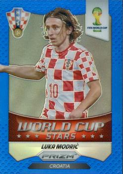 2014 Panini Prizm FIFA World Cup Brazil - World Cup Stars Prizms Blue #23 Luka Modric Front