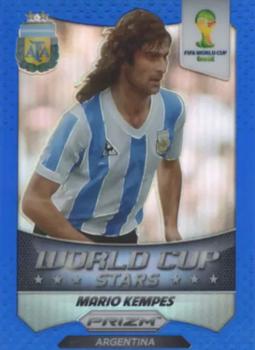 2014 Panini Prizm FIFA World Cup Brazil - World Cup Stars Prizms Blue #43 Mario Kempes Front
