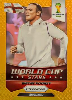 2014 Panini Prizm FIFA World Cup Brazil - World Cup Stars Prizms Gold #14 Wayne Rooney Front