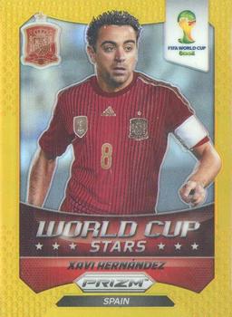 2014 Panini Prizm FIFA World Cup Brazil - World Cup Stars Prizms Gold #35 Xavi Hernandez Front