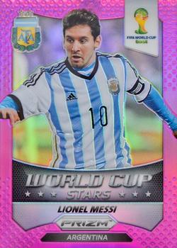 2014 Panini Prizm FIFA World Cup Brazil - World Cup Stars Prizms Purple #1 Lionel Messi Front