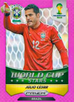 2014 Panini Prizm FIFA World Cup Brazil - World Cup Stars Prizms Purple #6 Julio Cesar Front