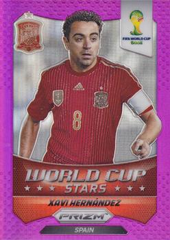 2014 Panini Prizm FIFA World Cup Brazil - World Cup Stars Prizms Purple #35 Xavi Hernandez Front