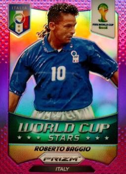 2014 Panini Prizm FIFA World Cup Brazil - World Cup Stars Prizms Purple #44 Roberto Baggio Front