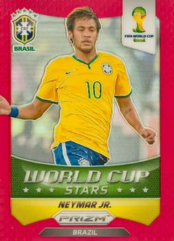 2014 Panini Prizm FIFA World Cup Brazil - World Cup Stars Prizms Red #7 Neymar Jr. Front